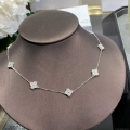 Van Cleef & Arpels Sweet Alhambra long necklace 10 motifs VCARO85A00 white gold