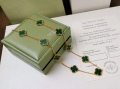 Van Cleef Arpels Necklace VCA Bracelet Jewelry 10 flowers V80305 Gold