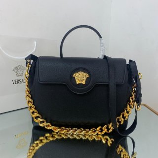 Versace DBFI038 La Medusa Large Handbag 1038 Black Gold