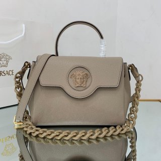 Versace DBFI039 La Medusa Medium Handbag 1039 Gray