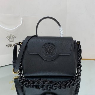 Versace DBFI039 La Medusa Medium Handbag 1039 Black