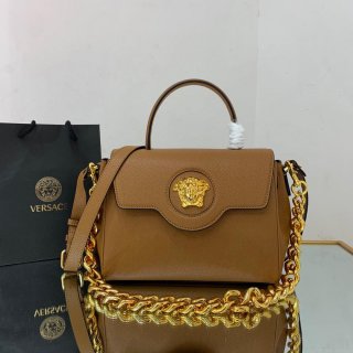 Versace DBFI039 La Medusa Medium Handbag 1039 Tan