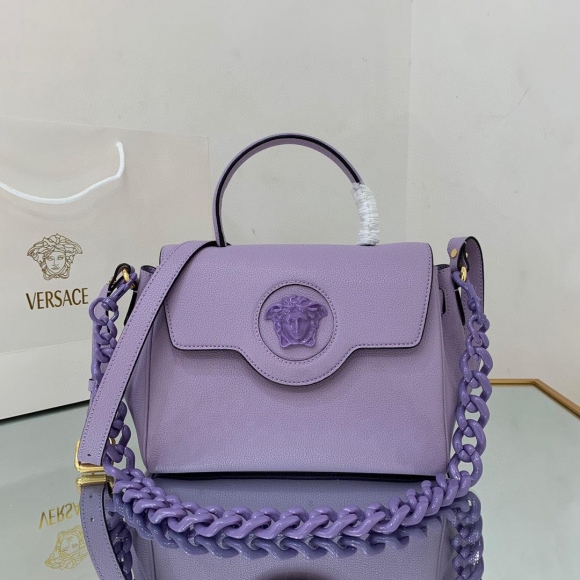 Versace DBFI039 La Medusa Medium Handbag 1039 Purple