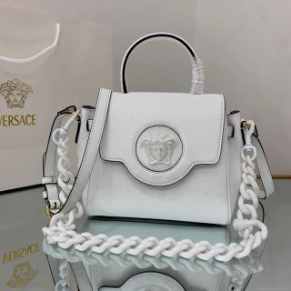 Versace DBFI040 La Medusa Small Handbag 1040 White