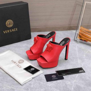 Versace 1003308 la Medusa Platform Mules Heels 130mm V500396