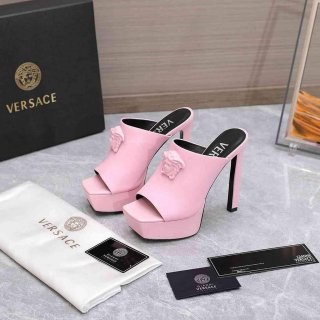 Versace 1003320 la Medusa Platform Mules Heels 130mm V500394