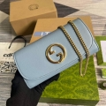 Gucci 725215 Gucci Blondie continental chain wallet Light blue