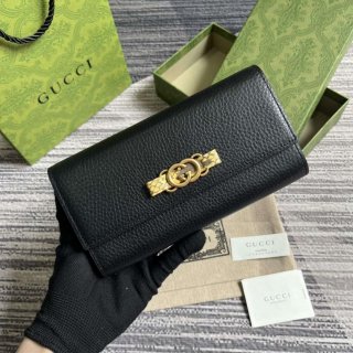 Gucci 750461 Wallet With Interlocking G Python Bow Black