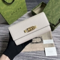 Gucci 750461 Wallet With Interlocking G Python Bow White