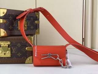 LV M23837 Louis Vuitton Micro Steamer Wallet Vermillion Red