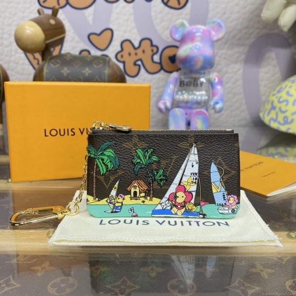 LV M82615 Louis Vuitton Key Pouch Dragon Fruit Pink