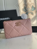 Chanel AP1059 Pouche Lambskin bag Wallet Card Holder Pink