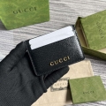 Gucci 773428 Card Case With Gucci Script Black