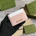 Gucci 773428 Card Case With Gucci Script Light pink