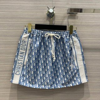 Dior 221J42 Spring/Summer Classic Jacquard Miniskirt