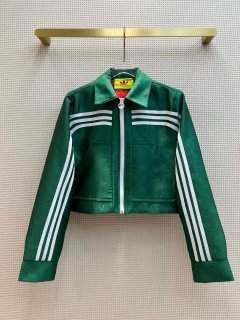 Gucci 702986 adidas x Gucci jacquard jacket for women