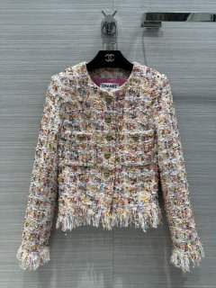 Chanel P73609 Women’s Fashion Clothing Jacket C58719