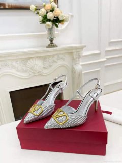 Valentino WS0R01SHD Signature pump metallic nappa 80mm V75483