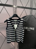 Celine 2AJ72570P Women’s Gilet in mariniere striped C88101