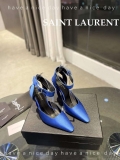 YSL 7176081 Fanny Slingback Pumps In Crepe Satin Y67320