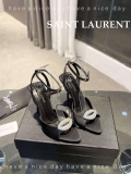 YSL 7176081 Fanny Slingback Pumps In Crepe Satin Y67327