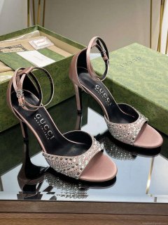 Gucci 749832 Women’s High Heel Sandals With Crystals G38280