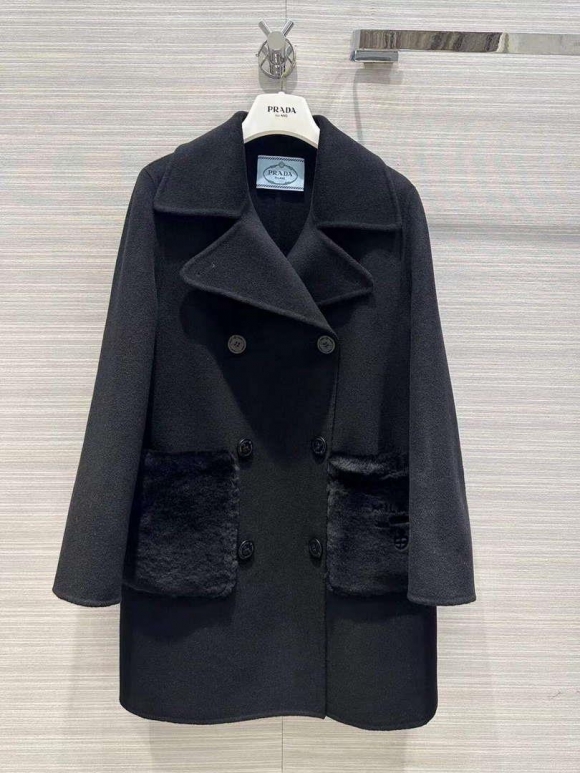 Prada Women’s Fashion Clothing Cashmere Coat P99466