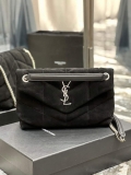 YSL 577476 Saint Laurent Puffer Small Bag In Quilted Lambskin Leather Black