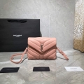 YSL 630951 Saint Laurent Loulou Toy Bag In Matelassé “Y” Leather Pink