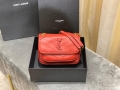 YSL 533037 Yves Saint Laurent Niki Baby In Crinkled Vintage Leather Bag Red