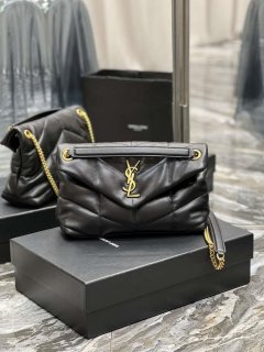 YSL 577476 Saint Laurent Puffer Small In Nappa Leather Black