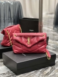 YSL 577476 Saint Laurent Puffer Small In Nappa Leather Red