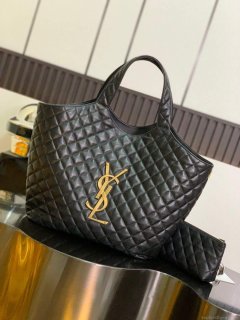 YSL 698651 Icare Maxi Shopping Bag In Quilted Lambskin