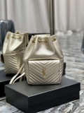 YSL 672609 Yves Saint Laurent Joe Backpack In Lambskin Gold