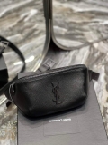 YSL 569737 Classic Crossbody Leather Bag Black Buckle