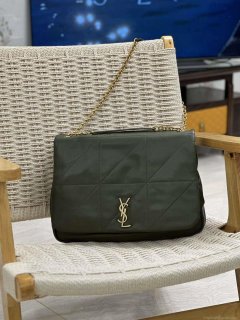 YSL 742431 JAMIE 4.3 In Lambskin Bag Dark Green