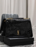 YSL 742431 JAMIE 4.3 In Patent leather Bag Black