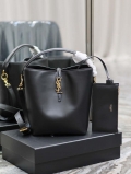 YSL 742828 Le 5 À 7 Supple Small In Smooth Leather Black