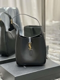 YSL 713938 LE 5 A 7 Supple Small In Grained Leather Black