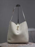 YSL 753837 Le 5 À 7 Supple Large In Smooth Leather White