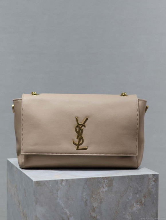 YSL 553804 Saint Laurent Reversible Medium Kate in Suede Bean paste