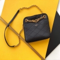 YSL 669308 Le Maillon Small Chain Bag In Quilted Lambskin Black